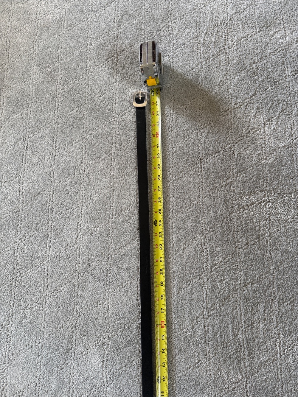 Black skinny waist belt